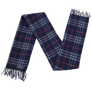 Vintage Burberry (Burberry's) Blue Cashmere Scarf